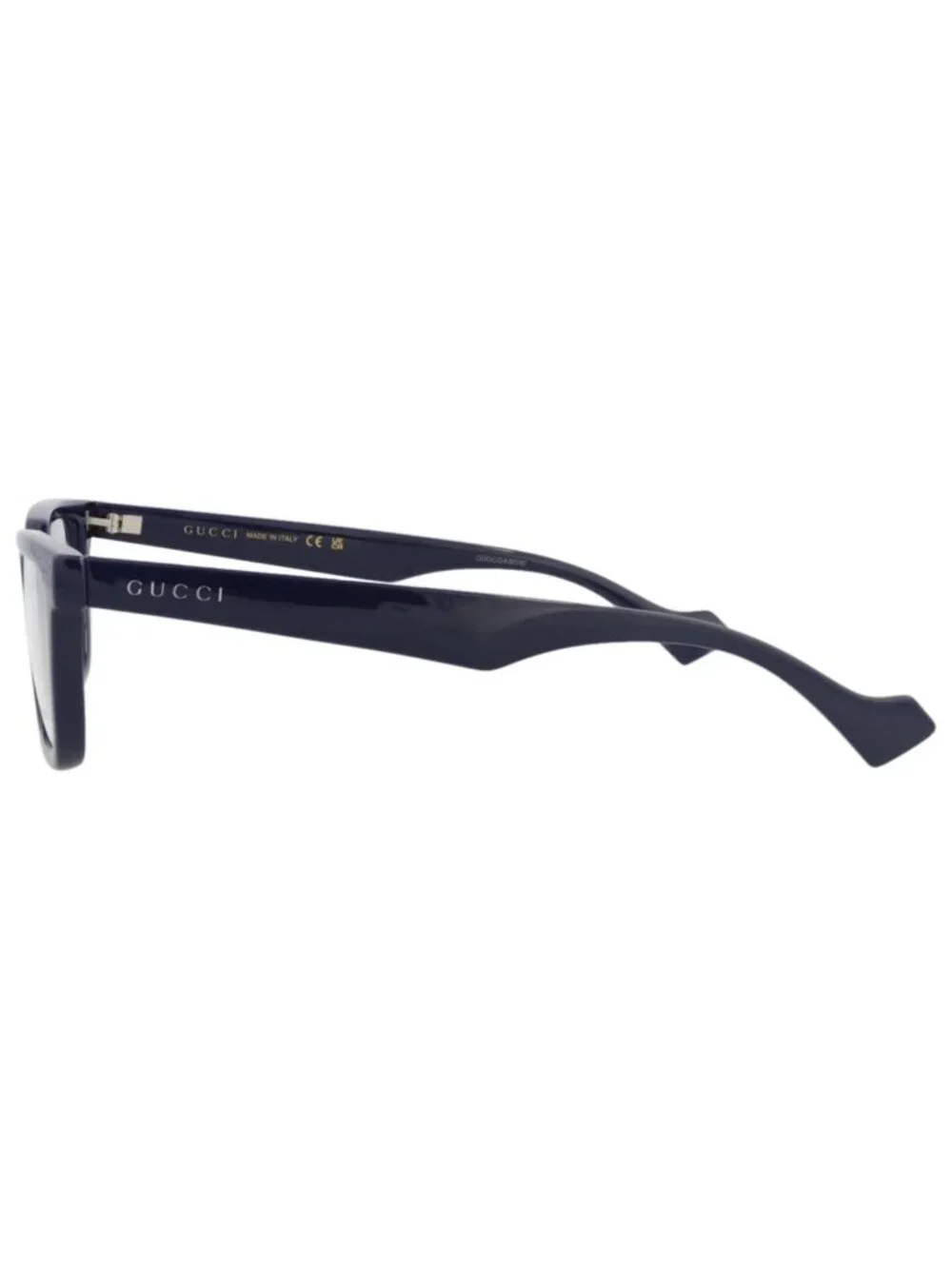 New Gucci Women's Eyeglasses Square Rectangle Injection Frame Mens Blue Blue